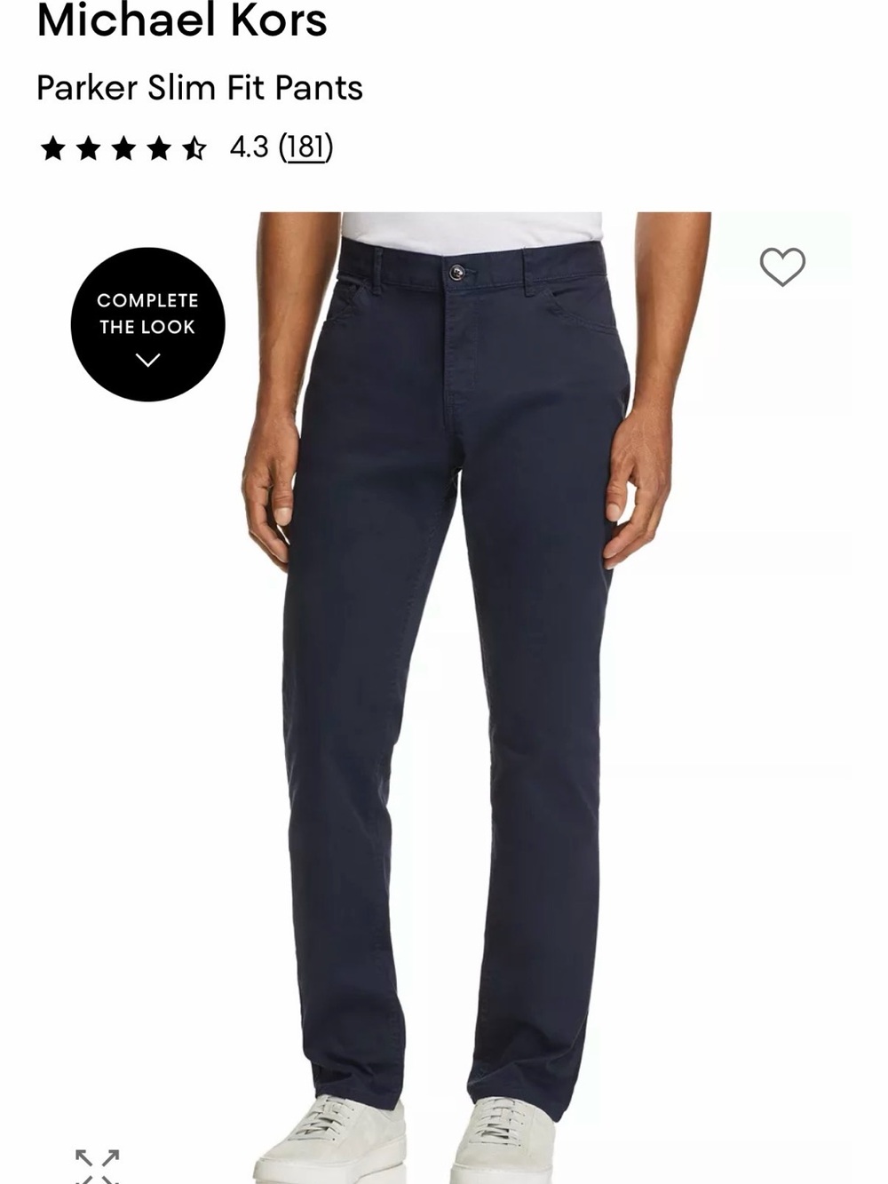 Michael Kors Parker Slim Fit Jeans in Navy